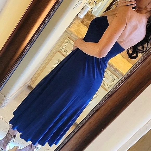 A. Byer Navy Flowy Skirt/Dress, S - Picture 11 of 16